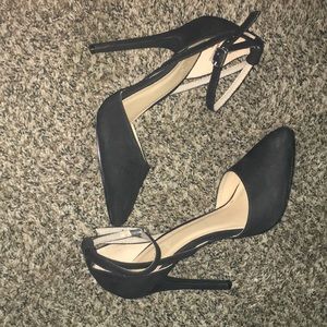 Charolette Russe Black Strappy heels